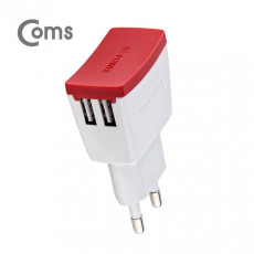 G POWER 가정용 5V 2A 충전기 USB 2포트 2port 2구 화이트 Micro5핀 1.2M 케이블포함 USB 전원 AC DC 스마트폰 태블릿 멀티