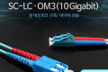 광패치코드 OM3 10G -SC-LC 50M