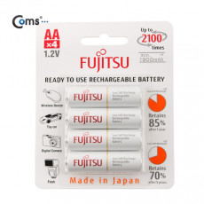 건전지 FUJITSU 충전지 AA 1900mA 4