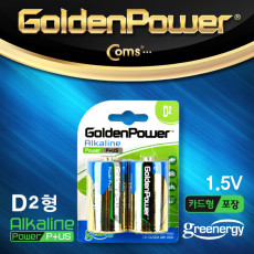 골든파워 GP 알카라인 건전지 D 타입 1.5V 카드형포장 2알