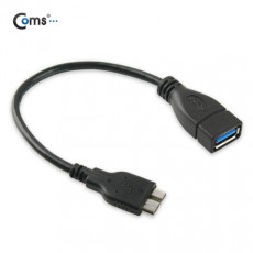 USB 3.0 OTG 케이블 Micro B M F Black 마이크로