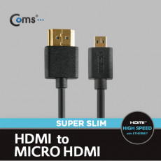 HDMI HDMI Micro 케이블 v1.4 초슬림 3M 고급 검정 24K 금도금 4K2K