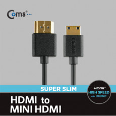 HDMI HDMI MINI 케이블 초슬림 1.5M 고급 검정 v1.4 지원 24K 금도금 4K2K