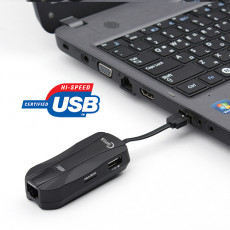 USB 2.0 멀티 컨버터 카드리더 2P 허브 랜