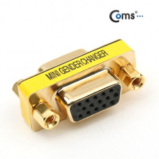 모니터 젠더 15Pin VGA 연장 D-SUB RGB 3열 GOLD Metal VGA F to VGA F