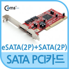 eSATA 2포트 변환 카드 PCI Express 변환 컨버터 SATA 7P 2포트 PCI-E 16x Sil3114R 칩셋 SATA3