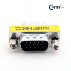 모니터 젠더 15Pin VGA 연장 D-SUB RGB 3열 GOLD Metal VGA M to VGA M