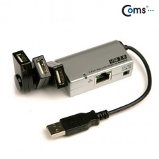 USB 허브 2.0 3P RJ45 LAN 랜선 인터넷 연결 3port 3포트