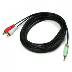 스테레오 RCA 2선 케이블 3극 AUX Stereo 3.5 M to 2RCA M 5M