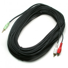 스테레오 RCA 2선 케이블 3극 AUX Stereo 3.5 M to 2RCA M 20M