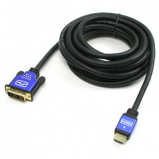 HDMI DVI 케이블 고급형 Blue Metal 5m HDMI v.1.3