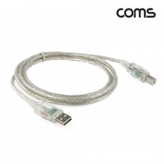 USB LED 케이블 청색 M M AB형 USB-A to USB-B 1.8M