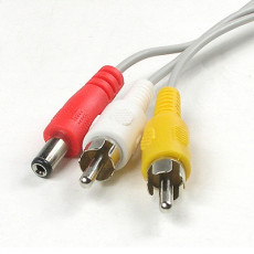 CCTV 케이블 30m - 2RCA DC 5.5 전원 회색