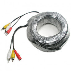 CCTV 케이블 30m - 2RCA DC 5.5 전원 검정색