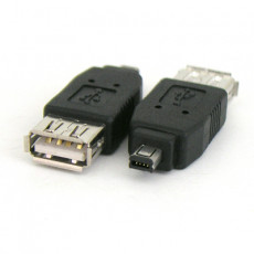 USB 젠더 미니4핀 F타입 - USB 2.0 Type A F mini 4Pin F타입 M