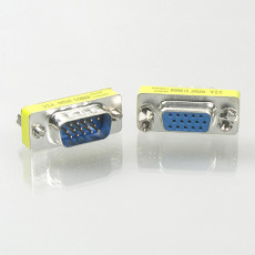 모니터 젠더 15Pin VGA 연장 D-SUB RGB 3열 GOLD Metal