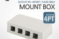 Mount 마운트 박스 4Port - Case Only 키스톤잭 별도 구매