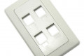벽부착형 월 플레이트 Wall Plate 4Port - 키스톤잭 별도 구매 프레임 벽면 매립 설치