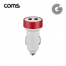 G POWER 12V 초고속 QC 3.0 차량용 2구 White