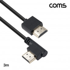 HDMI 초슬림 케이블 3m 8K4K 60Hz 좌향 꺾임