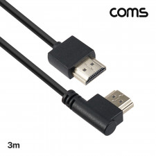 HDMI 초슬림 케이블 3m 8K4K 60Hz 우향 꺾임